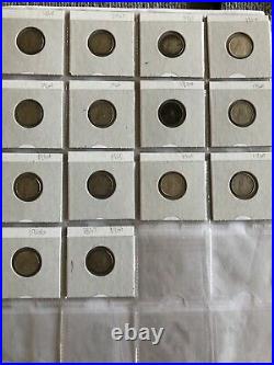 (100) Canadian 10 Cent Silver Coins. Mixed Dates. Approx 6 Troy Ounces