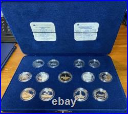 100% to Charity 1992 Canada 13 Coin 125th Proof Set 12 92.5% Silver 25c + $1