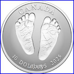 $10 Fine Silver Coin Welcome to the World! Baby Feet Footprint (2025)