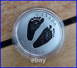 $10 Fine Silver Coin Welcome to the World! Baby Feet Footprint (2025)