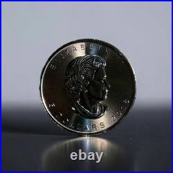 112 RARE 1 oz Canada 2018 UFO ALIEN GLOW IN DARK CANADIAN MAPLE LEAF Silver Coin