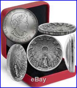 140th Anniversary Library Parliament 2016 $25 Pure Silver Concave Coin