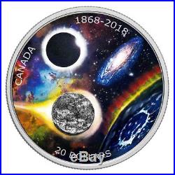 150th Anniversary of the RAS of Canada 2018 $20 1oz Silver Proof Meteorite Coin