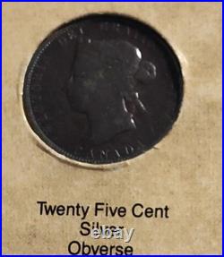 1837-1901 Canada Victoria Coins Collection. Total Coins, 10. 8 Silver +2 Copper