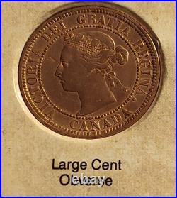 1837-1901 Canada Victoria Coins Collection. Total Coins, 10. 8 Silver +2 Copper