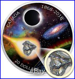 1868-2018 Meteorite 150th Royal Astronomical Society Canada $20 1OZ Silver Coin