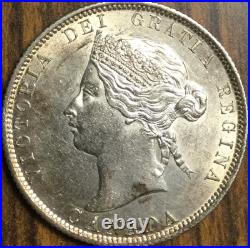 1872 CANADA SILVER 25 CENTS COIN Fantastic example