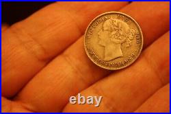 1873 Newfoundland Canada Silver 20 Cent Coin Nice Grade Key Date