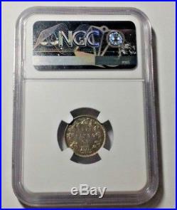 1883H Canada Silver 10 Cents Coin NGC AU Details