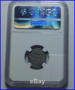 1885 NewFoundLand Silver 10 Cents Coin NGC VF-25 RARE