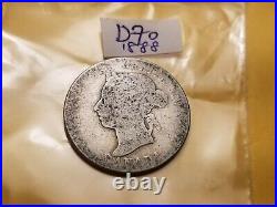 1888 Canada 25 Cent Silver Coin ID#d70