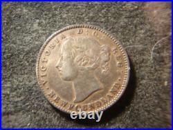 1888 XF Solid Bold Canada Newfoundland Ten 10 Cents Nice Coin NCX