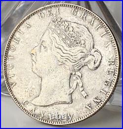 1892 Canada 50 Cents Silver Coin Obverse #4 Victoria
