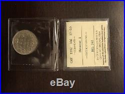 1892 Obv 4 Canada Fifty 50 Cent Silver Coin ICCS EF-40 / No Tax