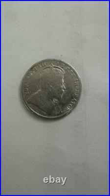 1902 Canada 5 Cents Coin (92.5% Silver) Edward VII bright attractive coin