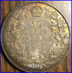 1902 Canada Silver 50 Cents Coin