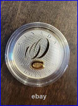 1909-2009 Proof. 925 Silver Dollar Coin 100th Anniversary Montreal Canadiens
