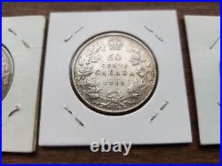 1911 Canada Silver Half Dollar Coin George V