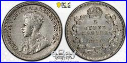 1921 Canada 5 Cents Silver Coin PCGS XF-45 Prince Of Canadian Coins