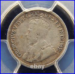 1921 Canada Silver 5 Cents PCGS VF Detail RARE DATE BT-140