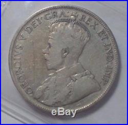 1932 Canada Silver 50 Cents Coin ICCS VG-08 Key Date