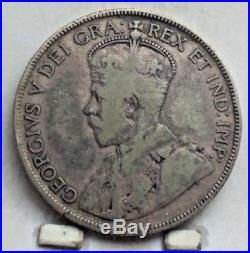 1932 Canada Silver 50 Cents Coin V F KEY DATE