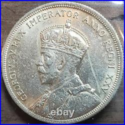 1935 CANADA $1 VOYAGEURS King George V Silver Dollar Coin Key Date