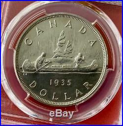 1935 Canada 1 Dollar Silver Coin One Dollar PCGS Specimen SP-63 Ex. Norweb