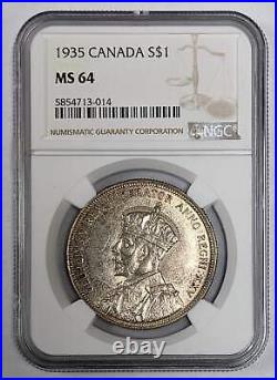 1935 Canada $1 NGC MS 64