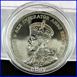 1935 Canada George V, Golden Jubilee $1 One Dollar 80% Silver Coin Free Shipping