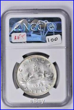 1935 Canada Silver $1 NGC MS 62 Witter Coin
