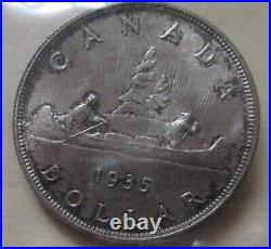 1935 Canada Silver Dollar Coin. ICCS MS-66 $1 Certified MS66
