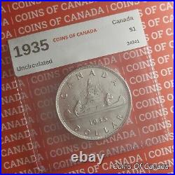 1935 Canada Silver Dollar Coin Uncirculated Superb Eye Appeal #coinsofcanada