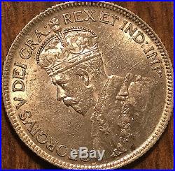 1936 CANADA SILVER 25 CENTS COIN SILVER QUARTER Dot variety Uncirculated