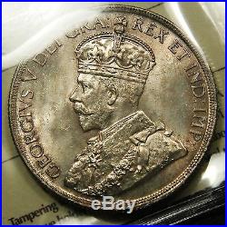 1936 Canada Silver Dollar ICCS MS-64 Near Gem. One year type coin. BV $225