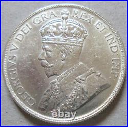 1936 Canada Silver One Dollar Coin. NICE GRADE (RJ94)