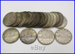 1936 Canada silver dollars One Roll 20-coins all original & problem free EF-AU