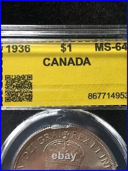 1936 Coin Mart (CMG) Graded Canadian Silver Dollar MS-64 #953