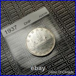 1937 Canada $1 Silver Dollar Coin Double HP DHP Tough To Find #coinsofcanada