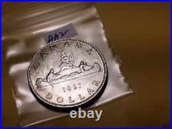 1937 Canada Rare Silver Dollar Coin High Grade