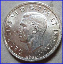 1938 Canada Silver One Dollar Coin. NICE GRADE (RJx3)