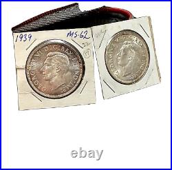 1939 Canada 1 Silver Dollar Coin One Dollar MS-62 with BOGO