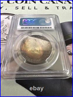 1939 MS-66 Canada Silver Coin Rainbow Toned PCGS