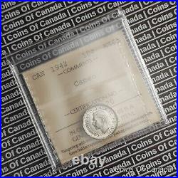 1942 Canada 10 Cents Silver Coin ICCS MS 65 with RARE Cameo #coinsofcanada