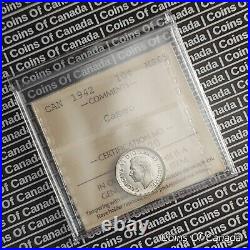1942 Canada 10 Cents Silver Coin ICCS MS 65 with RARE Cameo #coinsofcanada