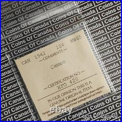 1942 Canada 10 Cents Silver Coin ICCS MS 65 with RARE Cameo #coinsofcanada