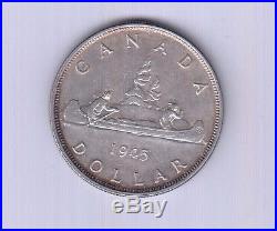 1945 Canada Silver Dollar Coin