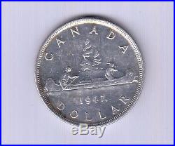 1947 Canada Silver Dollar Coin ML Dhp