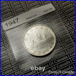 1947 Canada $1 Silver Dollar Coin Maple Leaf ML Key Date! #coinsofcanada