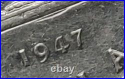 1947 Canada Silver Dollar Coin Pointed 7 with Dot Rare P7 Dot #coinsofcanada